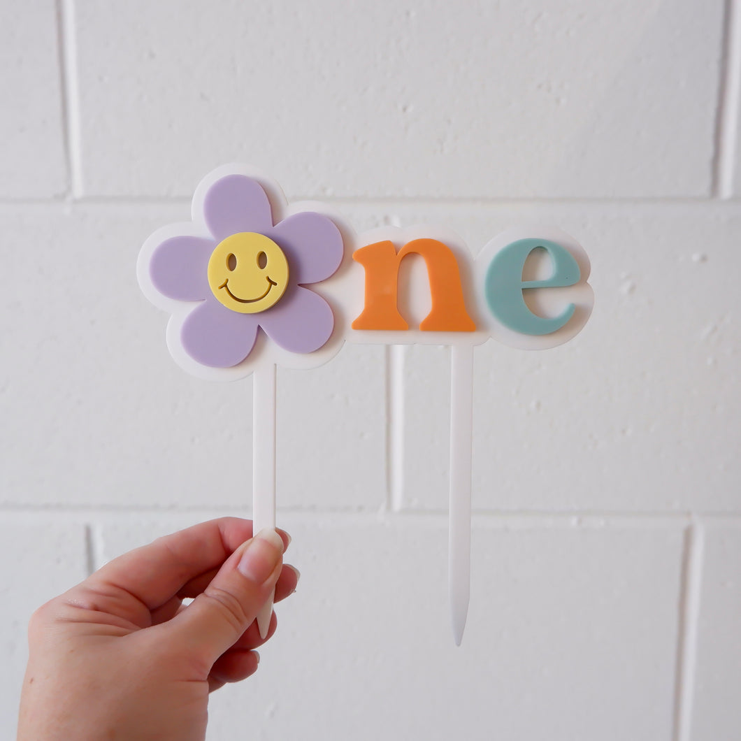 Groovy One Cake Topper