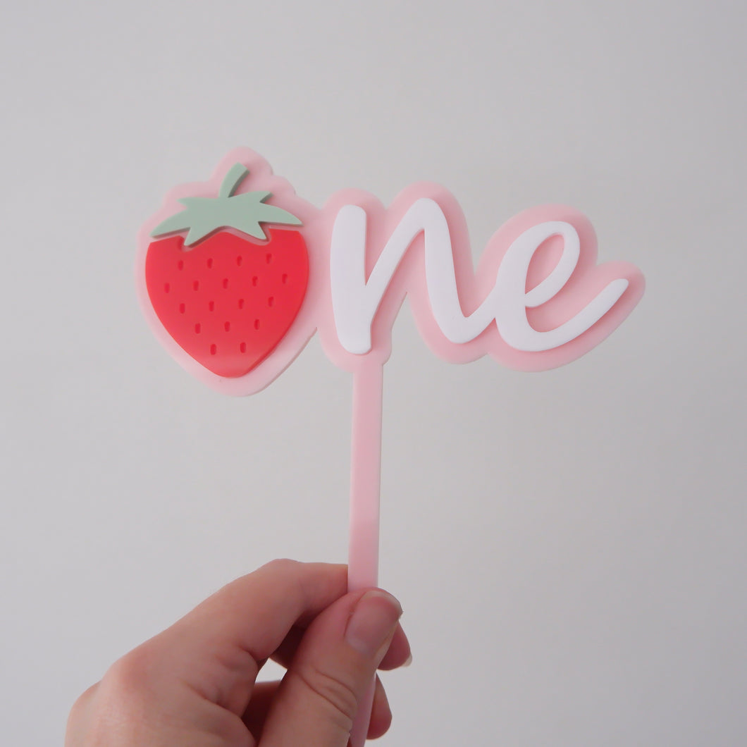 Berry First Cake Topper