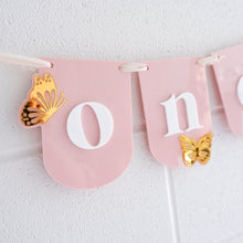 Load image into Gallery viewer, Butterfly Kisses High Chair Garland
