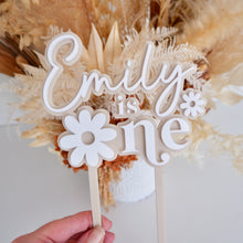 Load image into Gallery viewer, CUSTOM Nude Daisy One Cake Topper
