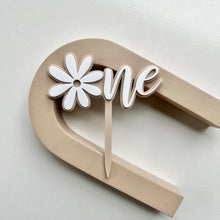 Load image into Gallery viewer, Nude Daisy One Cake Topper
