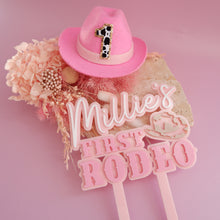 Load image into Gallery viewer, My First Rodeo Mini Cowgirl Hat
