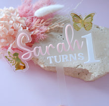 Load image into Gallery viewer, CUSTOM Fairy First Cake Topper
